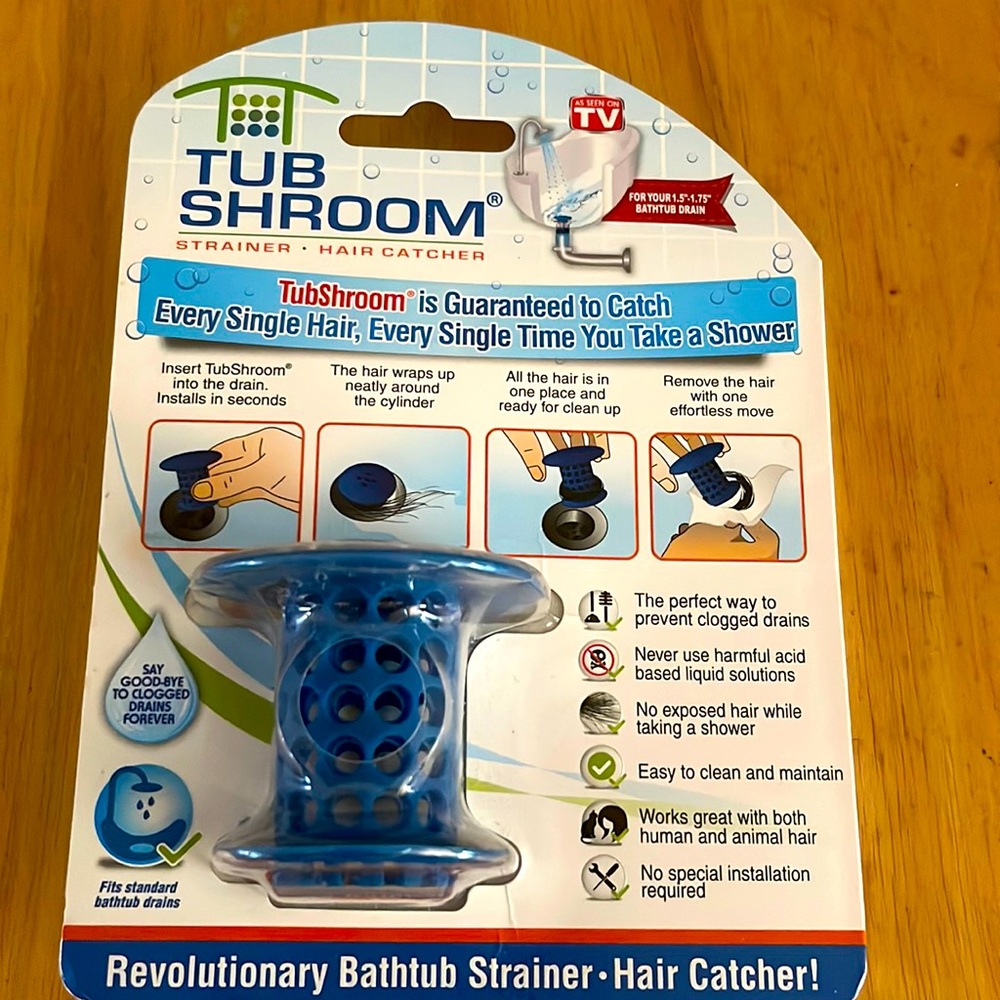 Tub Shroom Bathtub Strainer & Hair Catcher